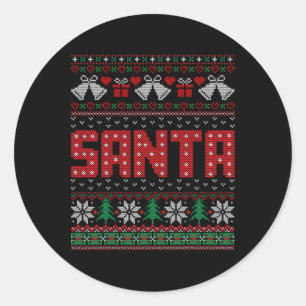 I'm So Good Santa Came Twice - Santa Matching Coup Classic Round Sticker