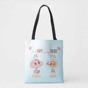 I'm So Happy We Are Friends Personalized  Tote Bag