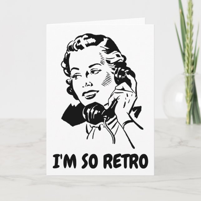 I'M SO RETRO Greeting Cards (Front)