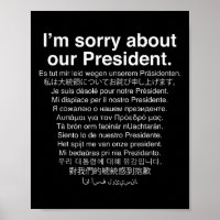 Im Sorry About Our President Funny Anti Trump