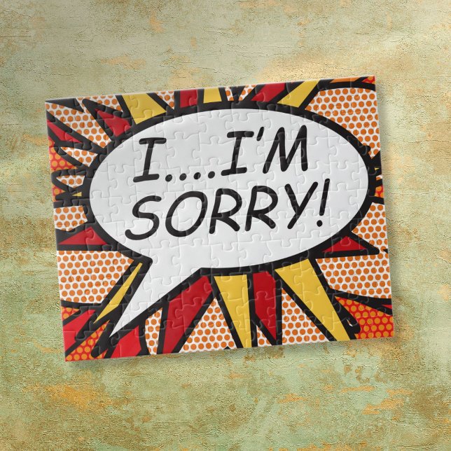 I'M SORRY Apology Fun Retro Comic Book Jigsaw Puzzle (I'M SORRY Apology Fun Retro Comic Book Jigsaw Puzzle)