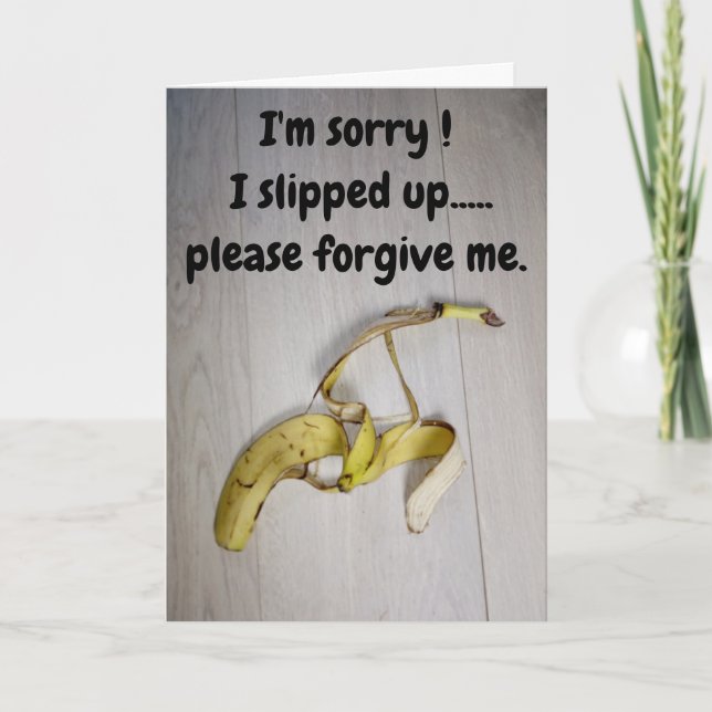 I'm sorry...banana skin  card (Front)
