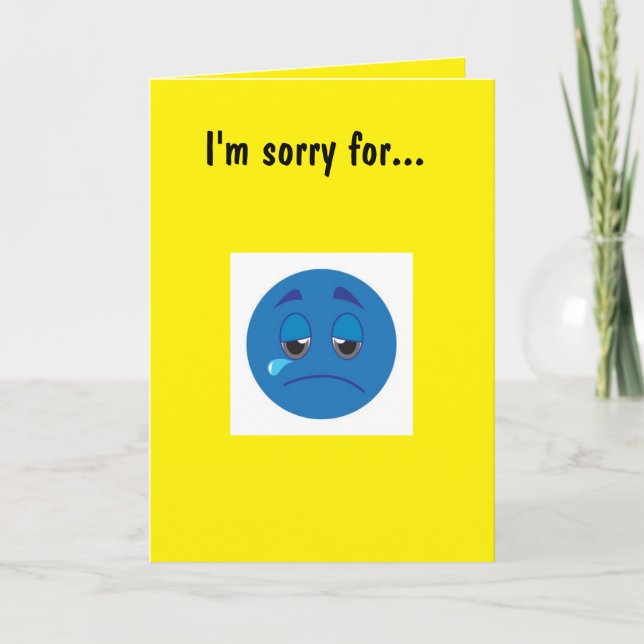I'm sorry... card (Front)