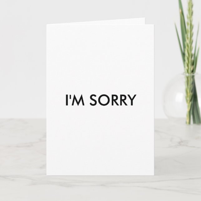 I'M SORRY CARD (Front)