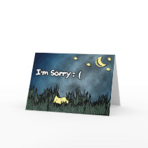 I'm Sorry Card - Fallen Star