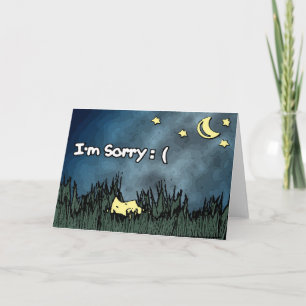 I'm Sorry Card - Fallen Star