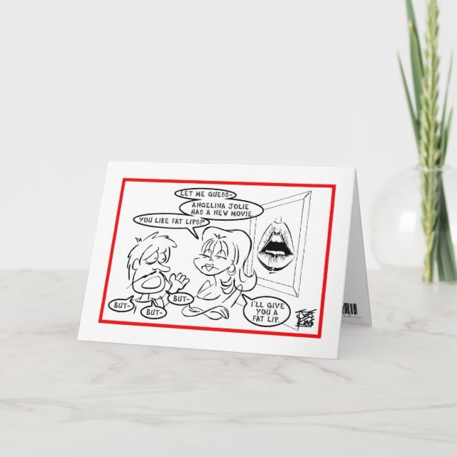 I'M SORRY: "FAT LIP" CARD (Front)