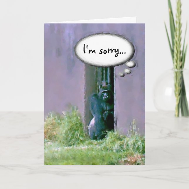 I'm Sorry Greeting Card (Front)