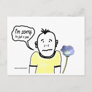 I'm Sorry Guy   Blue Beach Song™ Postcard