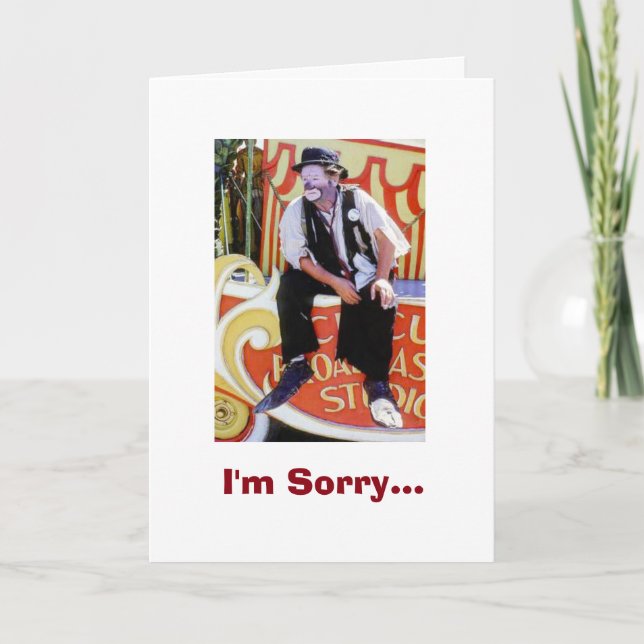 I'm Sorry - I feel like such a fool! Greeting Card (Front)