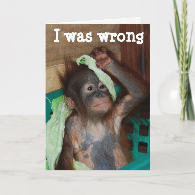 I'm Sorry, I was wrong Regrets Card (Front)
