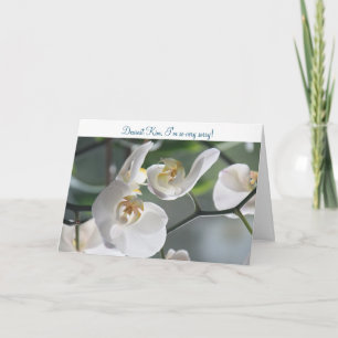 I'm Sorry, Please Forgive Me - Orchids, Apology Card