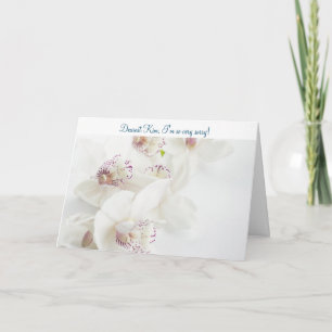 I'm Sorry, Please Forgive Me - Orchids, Apology Card