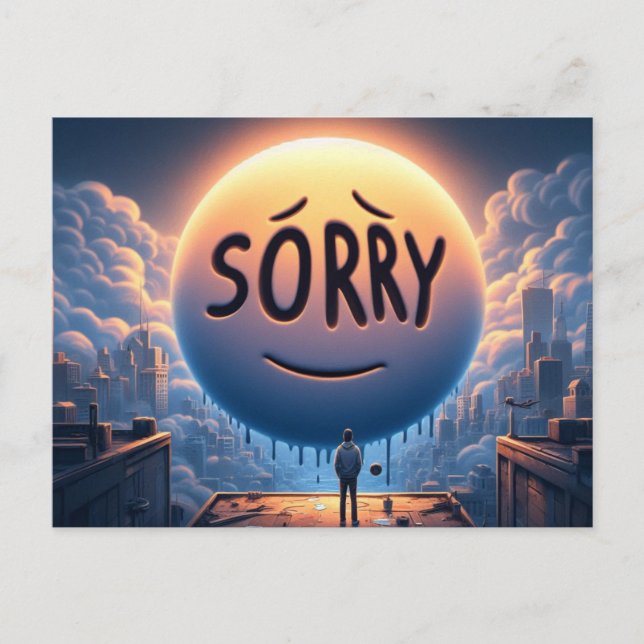 I'm sorry Postcard (Front)