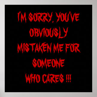 I'M SORRY !!!!! POSTER