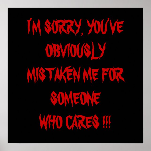 I'M SORRY !!!!! POSTER (Front)