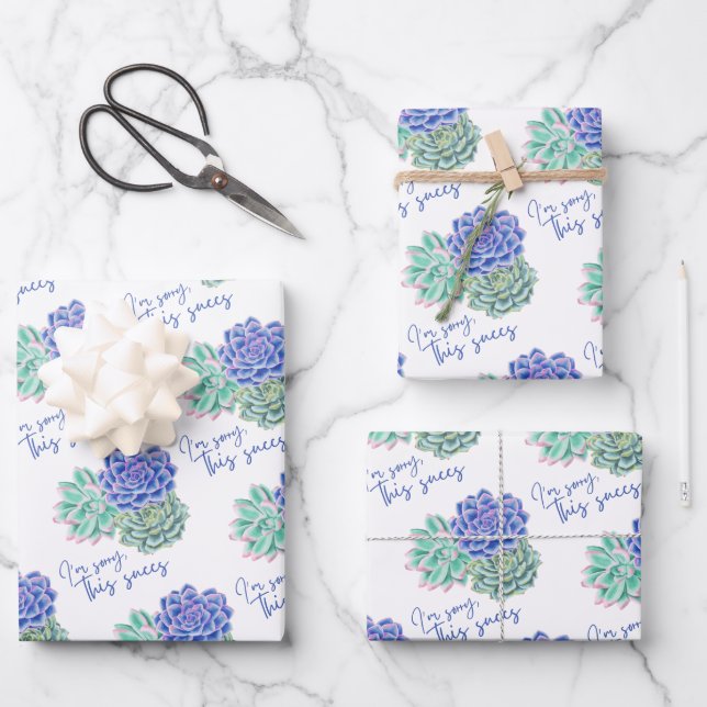 I'm Sorry This Succs Wrapping Paper Sheets  (Front)