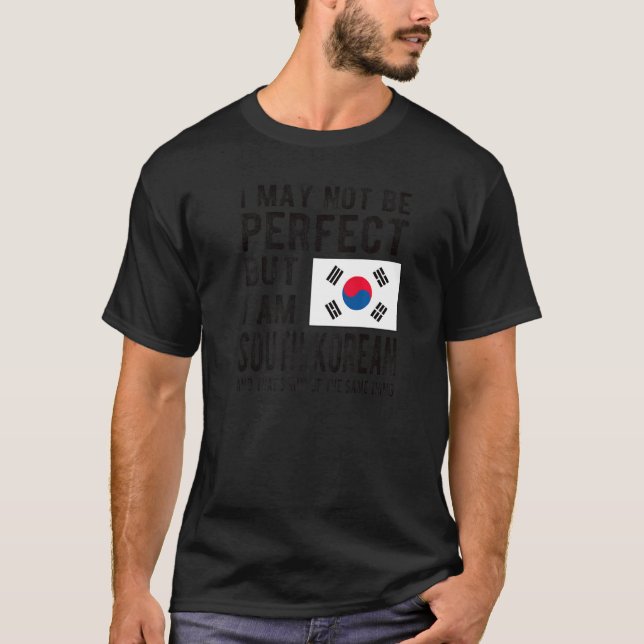 I'm South Korean Flag South Korea South Korean Roo T-Shirt (Front)