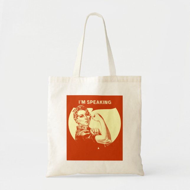 I'm Speaking - Budget Tote Bag (Front)