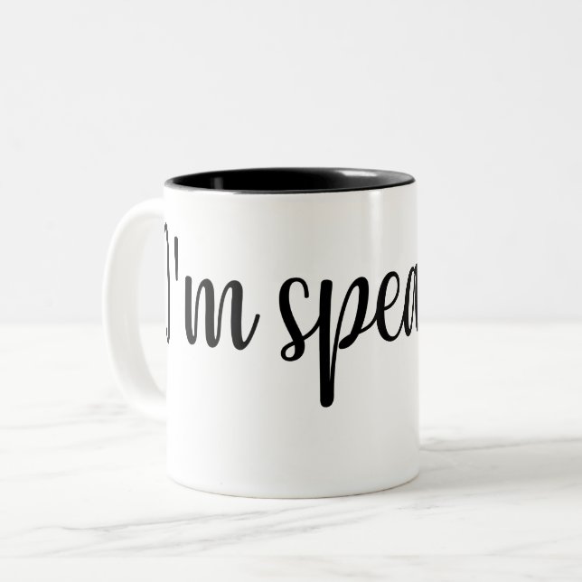 I'm Speaking, Kamala Harris I'm Speaking Two-Tone Coffee Mug (Front Left)