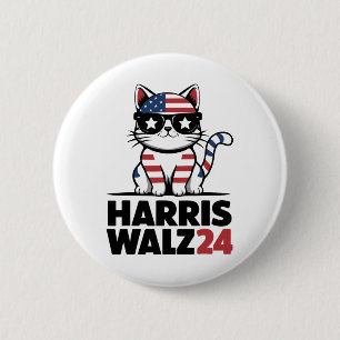 Im Speaking Kamala Harris President Comma La Ameri 2 Inch Round Button