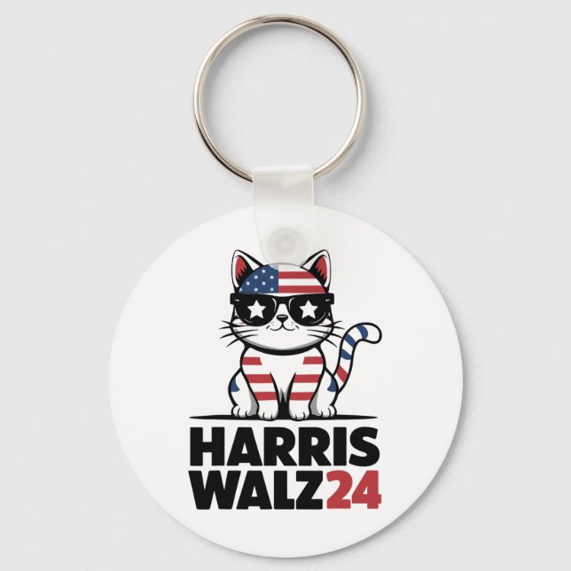 Im Speaking Kamala Harris President Comma La Ameri Keychain (Front)