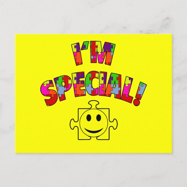I'm Special! Autistic Awareness Postcard (Front)