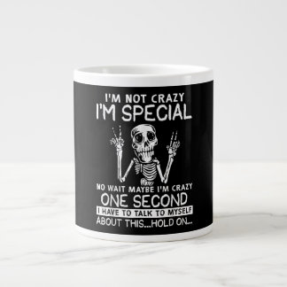 Im Special No Wait Maybe Im Crazy Skull Large Coffee Mug