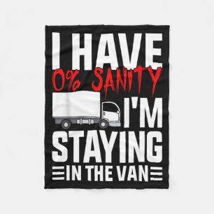 I'm Staying In Tha Van Funny Phasmophobia Gamer Wo Fleece Blanket