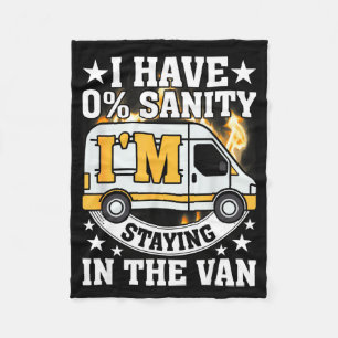 I'm Staying In Tha Van Funny Phasmophobia Women Ma Fleece Blanket