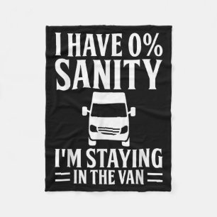 I'm Staying In Tha Van Phasmophobia Funny Drivers Fleece Blanket