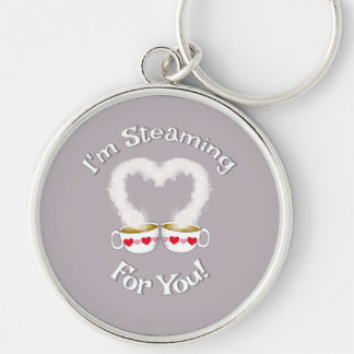 I'm Steaming For You Valentine's Teacup(s)Keychain Keychain