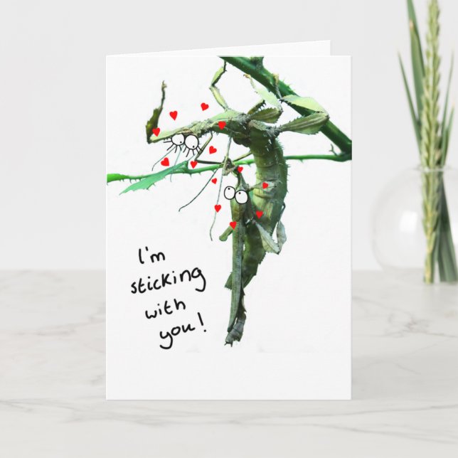 I'm sticking with you valentines card (Front)