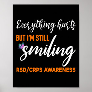 I'm Still Smiling Rsdcrps Awareness T Shirt Poster