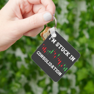 I'm Stuck In Consolidation Candlestick Pattern  Keychain