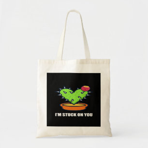 Im Stuck On You Cactus Cute Plant Design  Tote Bag