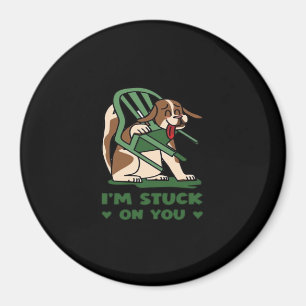 Im Stuck On You Funny Valentines Day Playful Desig Magnet