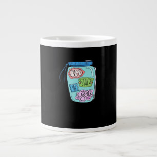 Im Stuck On You Sticker Minimal Love Design  Large Coffee Mug