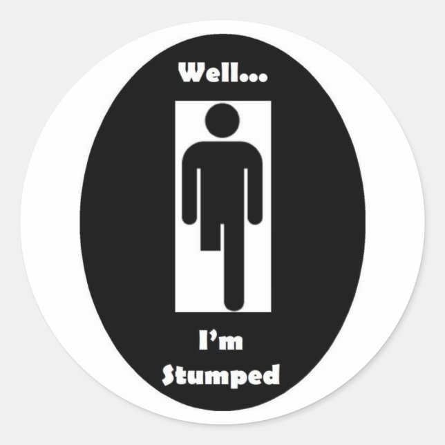 I'm Stumped Stickers (Front)