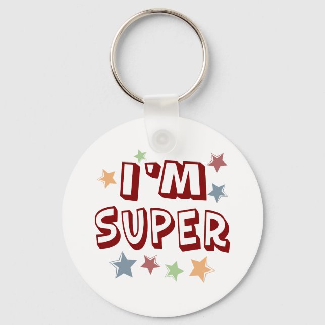Im Super with Stars Keychain (Front)