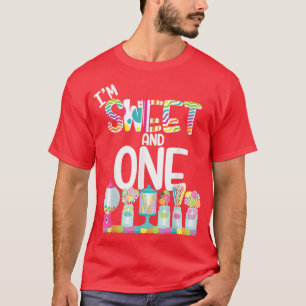 Im Sweet and One Candy Theme Birthday Lollipops Gu T-Shirt