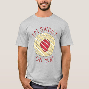 I'm Sweet On You Cherry Danish Pastry Foodie Love T-Shirt
