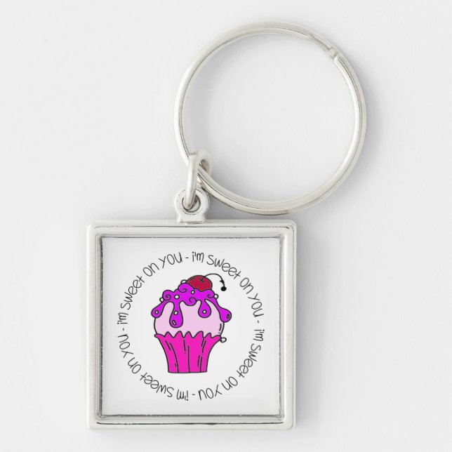 I'm Sweet on You Valentine Keychain (Front)