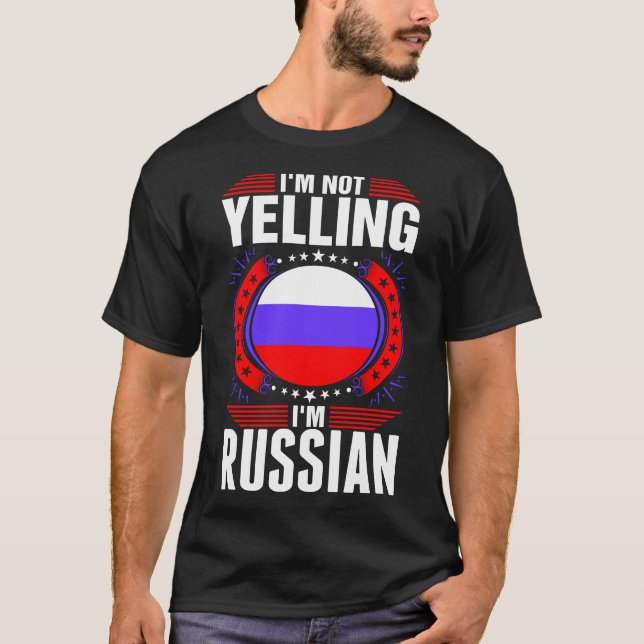 Im T-shirt de hurlement du Russe Im (Devant)