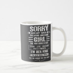 I'm Taken By Freaking Awesome Girl Born In May On  Coffee Mug