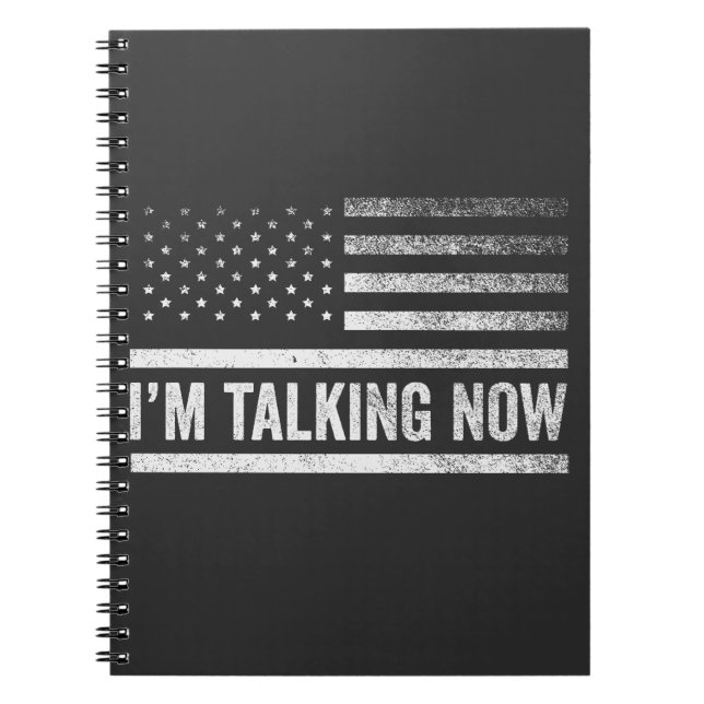 I'm Talking Now Trump Harris Presidential Debate Notebook (Front)