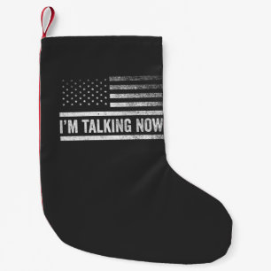 I'm Talking Now Trump Harris Presidential Debate Small Christmas Stocking