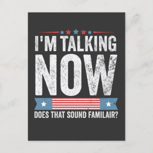 I'm Talking Now Trump Kamala President Debate Postcard