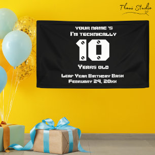 I'm Technically... years old Leap Year Birthday BL Banner