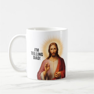 I'm Telling Dad - Funny Jesus Meme Coffee Mug